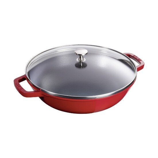 Staub Wок тиган чугун 30 см Cherry -