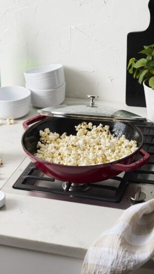 Staub Wок тиган чугун 30 см Cherry -