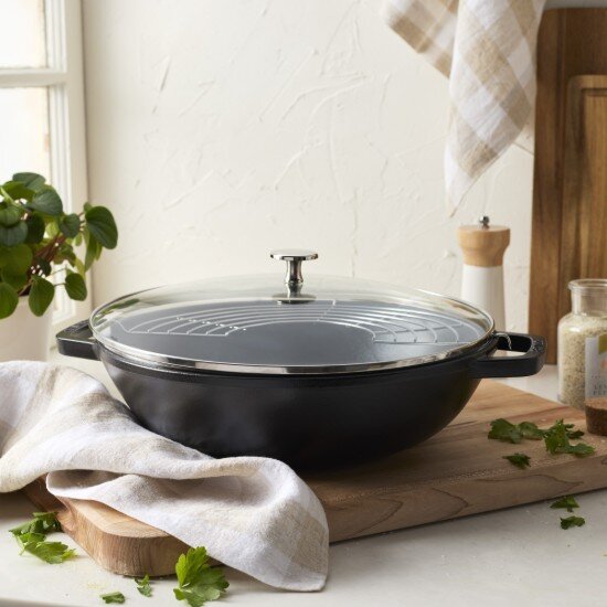 Staub Wок тиган чугун 30см Black -