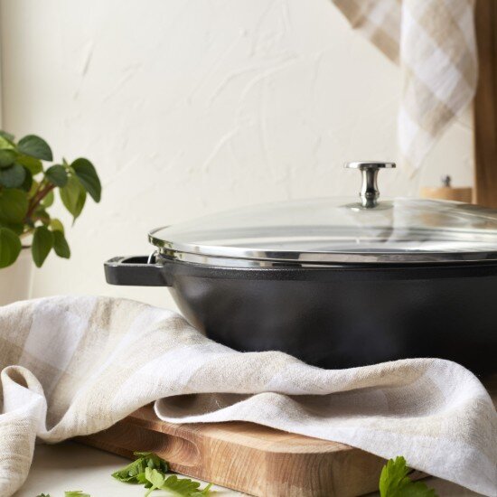 Staub Wок тиган чугун 30см Black -