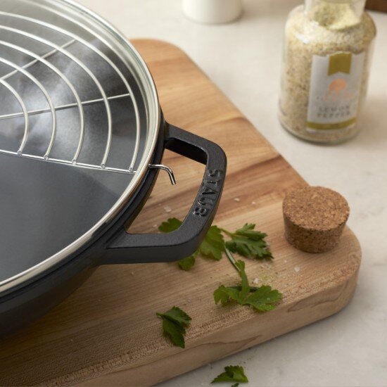 Staub Wок тиган чугун 30см Black -