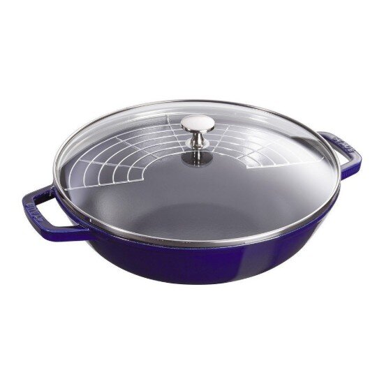 Staub Wок тиган чугун 30см Dark Blue -