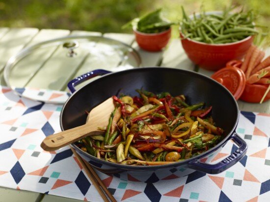 Staub Wок тиган чугун 30см Dark Blue -