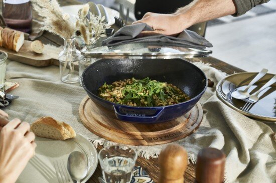 Staub Wок тиган чугун 30см Dark Blue -