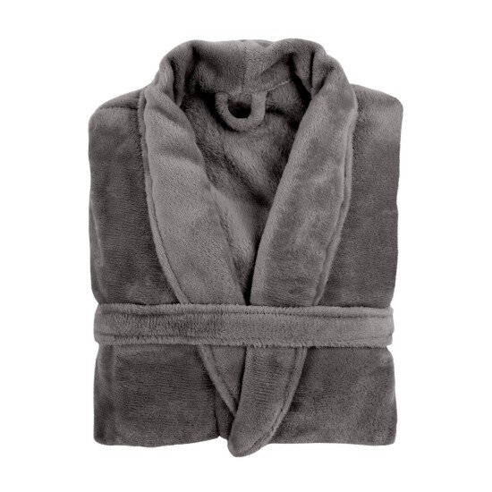 Tiseco Унисекс халат изработен от микрофланел размер S/M "Cosy" Grey - T