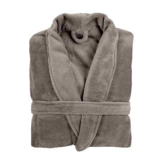 Tiseco Унисекс халат изработен от микрофланел размер S/M "Cosy" Taupe - T