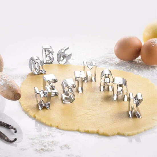 Westmark Комплект формички за бисквити букви A-Z неръждаема стомана 25 см -