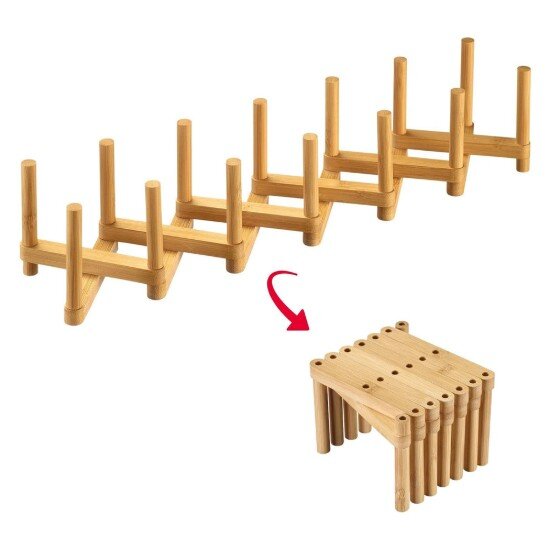 Westmark Разтегателна сушилница за съдове бамбук 9.5 x 12 x 9 см -