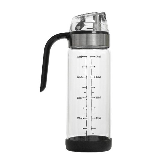 Zokura Бутилка диспенсър с автоматична капачка боросиликатно стъкло 450 ml