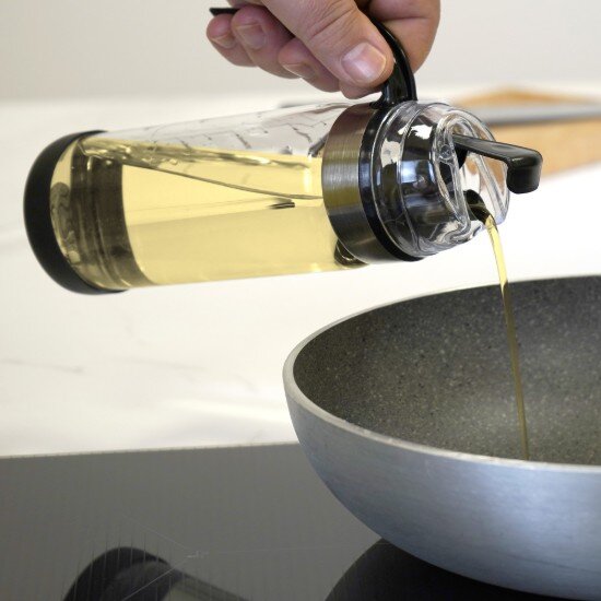 Zokura Бутилка диспенсър с автоматична капачка боросиликатно стъкло 450 ml