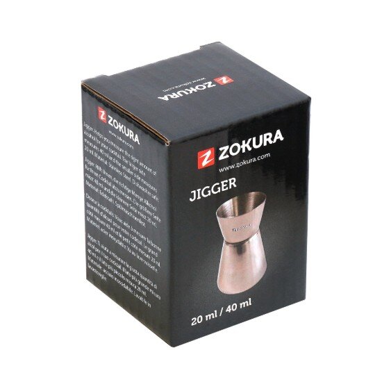 Zokura Двойна мерителна чаша за напитки (jigger) неръждаема стомана 20/40 m