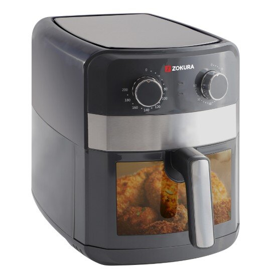 Zokura Фритюрник с горещ въздух 6.3L 1350W -