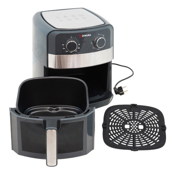 Zokura Фритюрник с горещ въздух 6.3L 1350W -