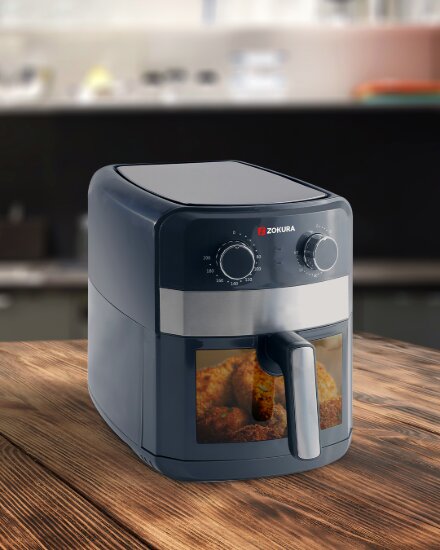 Zokura Фритюрник с горещ въздух 6.3L 1350W -