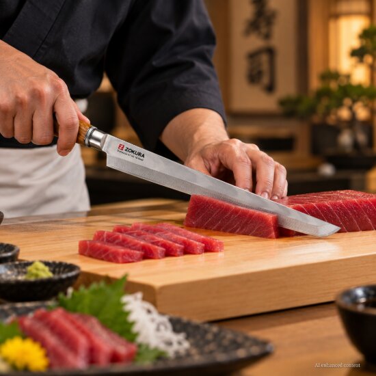 Zokura Нож Tako Sashimi 27 см -