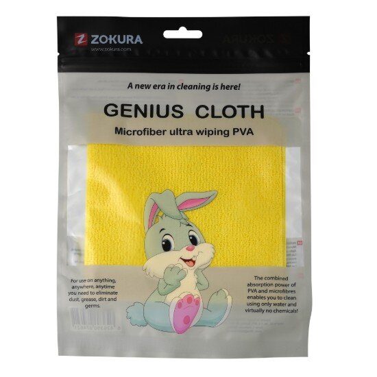 Zokura Почистваща кърпа "Genius" PVA микрофибър 30 × 30 см -