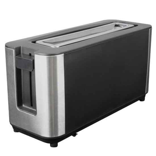 Zokura Тостер с 2 слота със стъклен прозорец 1200 W -