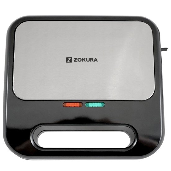 Zokura Уред за сандвичи 3 в 1 2 филийки 800 W -