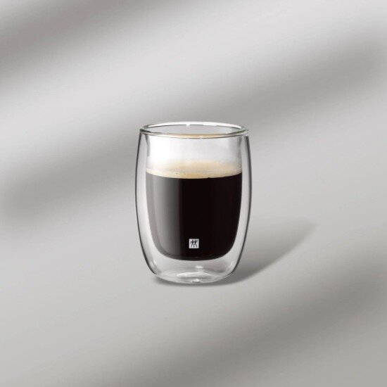 Zwilling Комплект чаши за кафе от 2 части двустенни боросиликатно стъкло 200