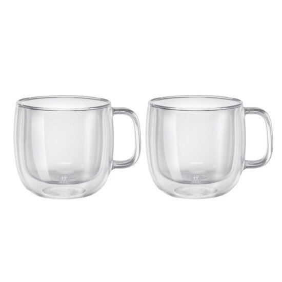 Zwilling Комплект чаши за капучино от 2 части боросиликатно стъкло 450 ml "S