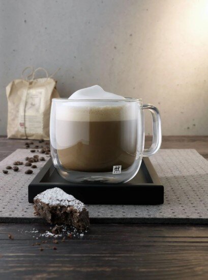 Zwilling Комплект чаши за капучино от 2 части боросиликатно стъкло 450 ml "S