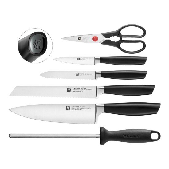 Zwilling Комплект ножове от 7 части неръждаема стомана "All Star" Black - Zw