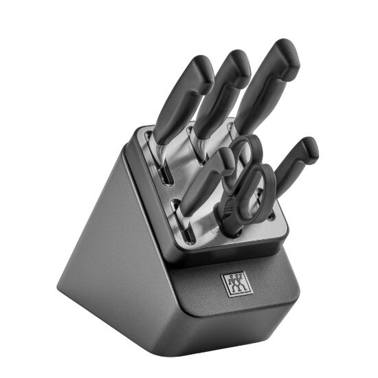 Zwilling Комплект ножове от 7 части с вграден модул за заточване "TWIN Four S