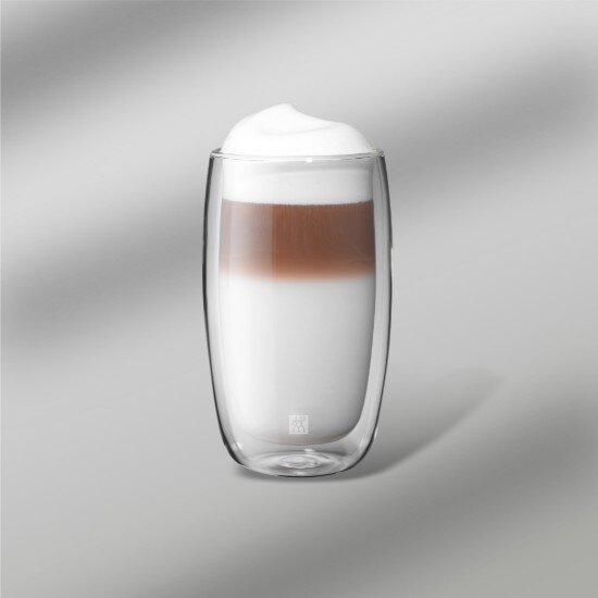 Zwilling Комплект от 2 чаши лате макиато двустенни изработени от стъкло 350м