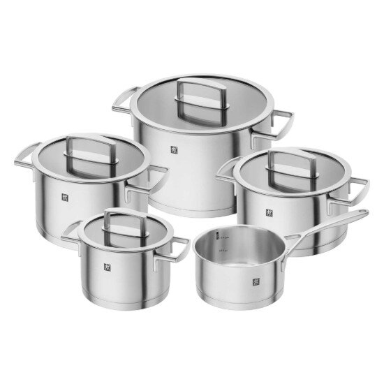 Zwilling Комплект съдове за готвене от неръждаема стомана 9 броя "Vitality" -