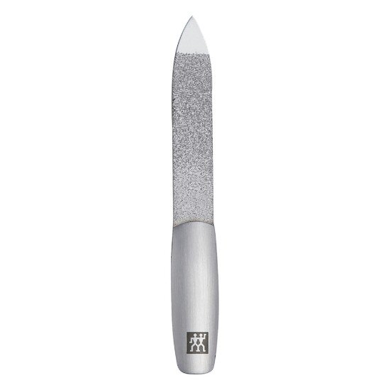 Zwilling Комплект за маникюр от 4 части неръждаема стомана сив кожен калъф P
