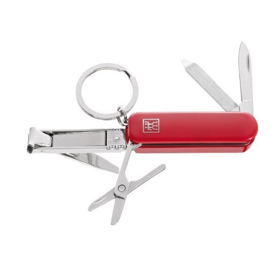 Zwilling Многофункционален инструмент за маникюр неръждаема стомана червен -