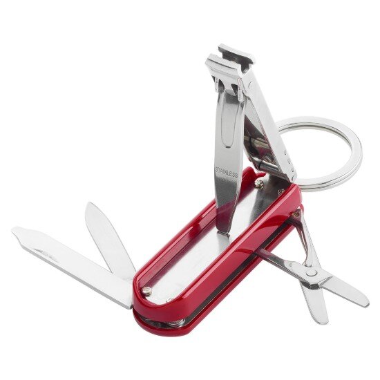Zwilling Многофункционален инструмент за маникюр неръждаема стомана червен -