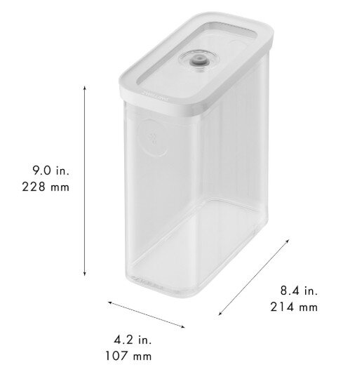 Zwilling Правоъгълен съд за храна пластмасов 214 х 107 х 228 см 29 л "C