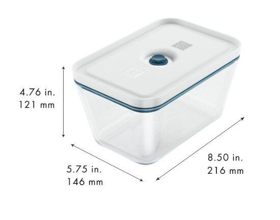 Zwilling Вакуумен съд за храна стъкло 2L "FRESH & SAVE" La Mer -