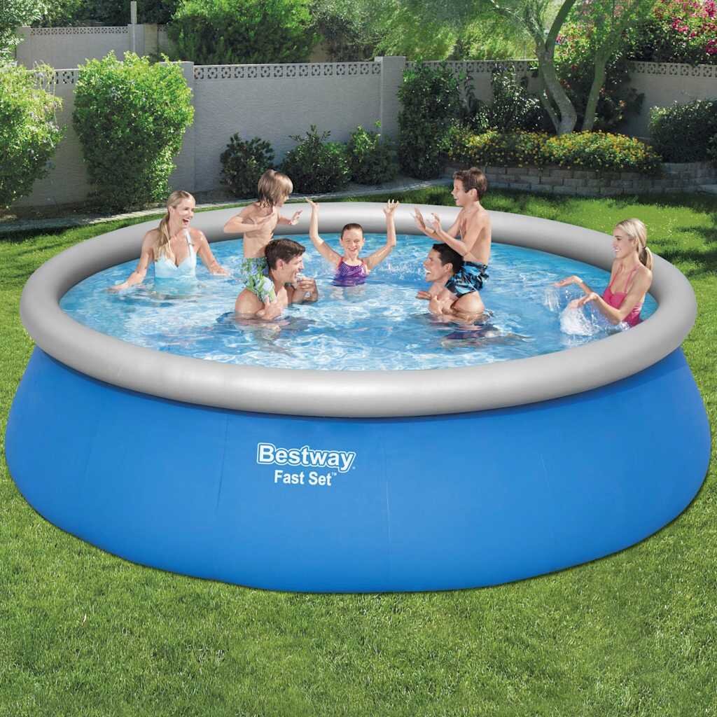 Bestway Fast Set Надуваем комплект кръгъл басейн 457x122 см