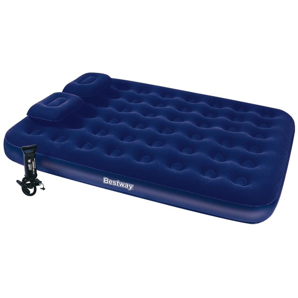 Bestway Надуваем матрак с възглавница и помпа 203x152x22 см 67374