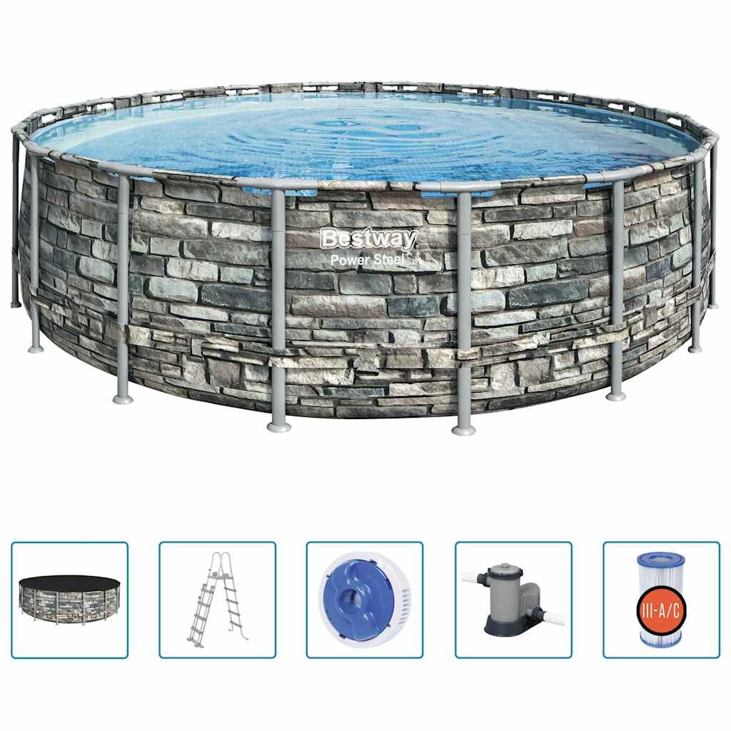 Bestway Power Steel Басейн 549x132 см