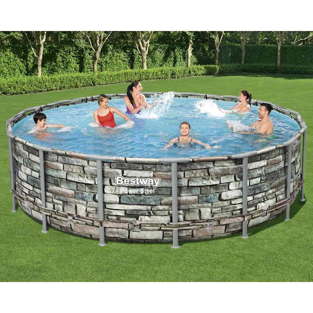 Bestway Power Steel Комплект басейн 488x122 см