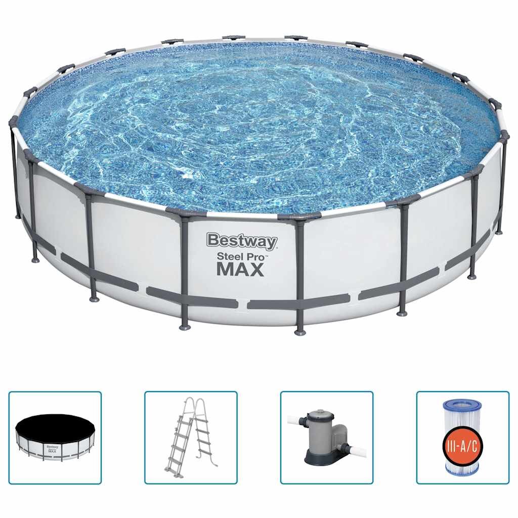 Bestway Steel Pro MAX Комплект плувен басейн 549x122 см