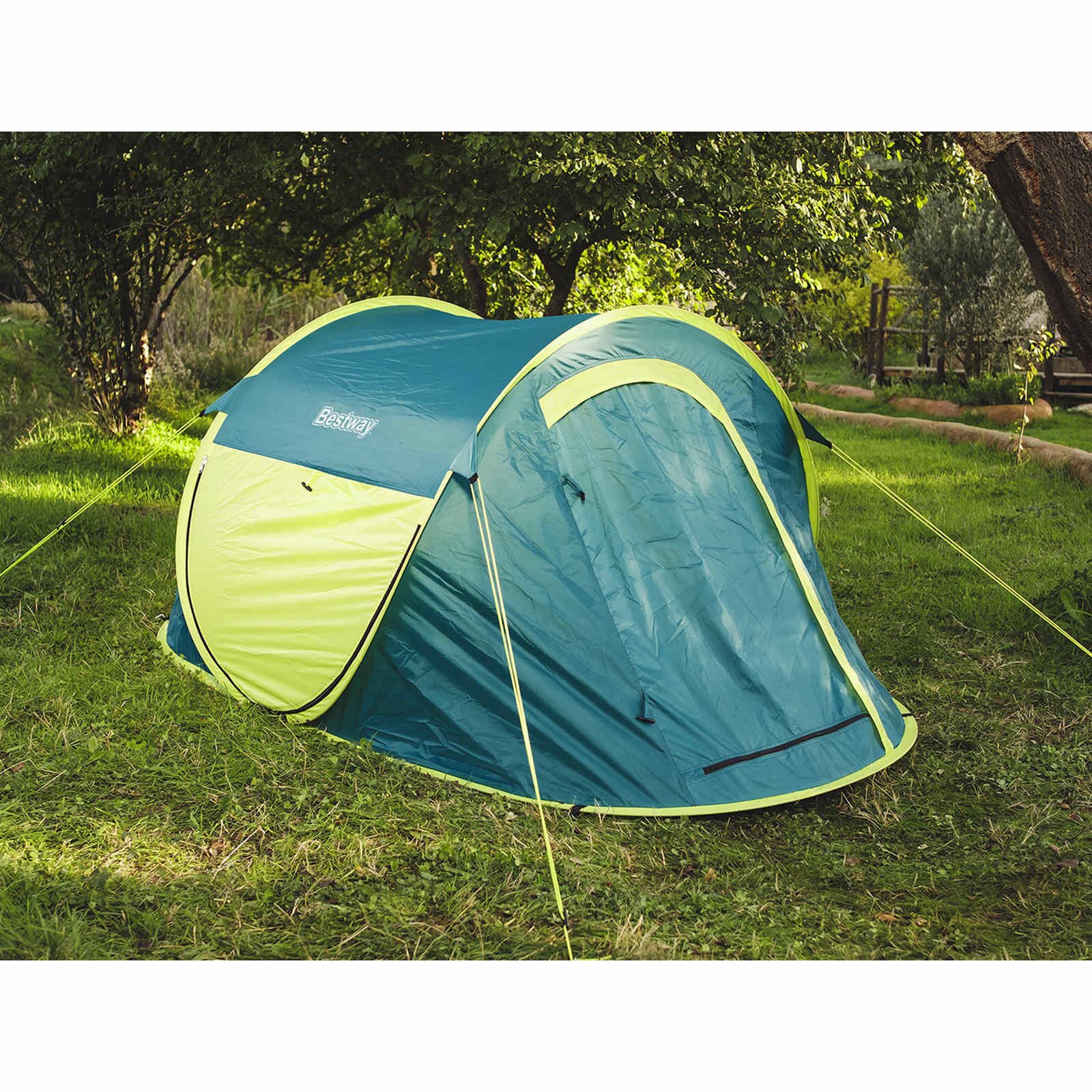 Bestway Стилна палатка за лагер Зелено 235 x 145 x 100 м