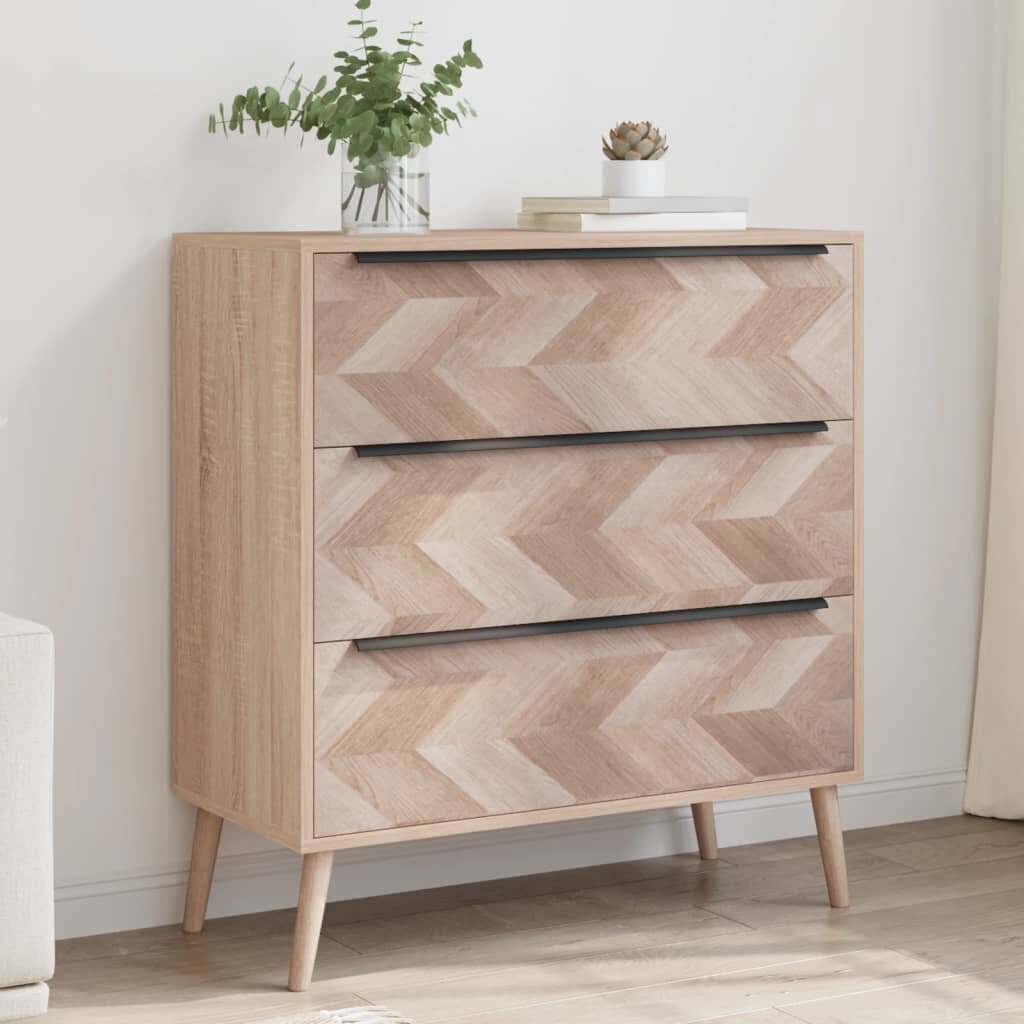 Finori Шкаф с чекмеджета Lusk 03A дъб сонома 80x385x87 см