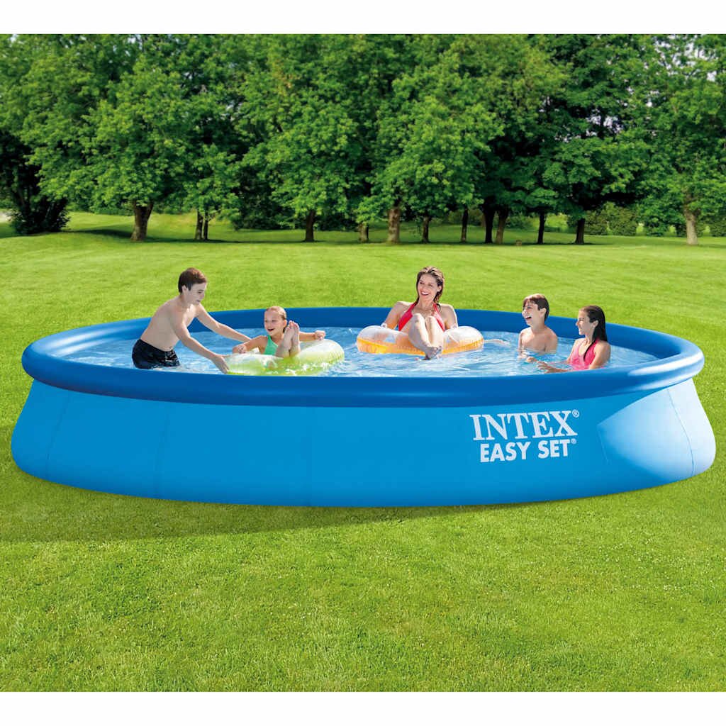 INTEX Басейн Easy Set с филтрираща система 457x84 cм