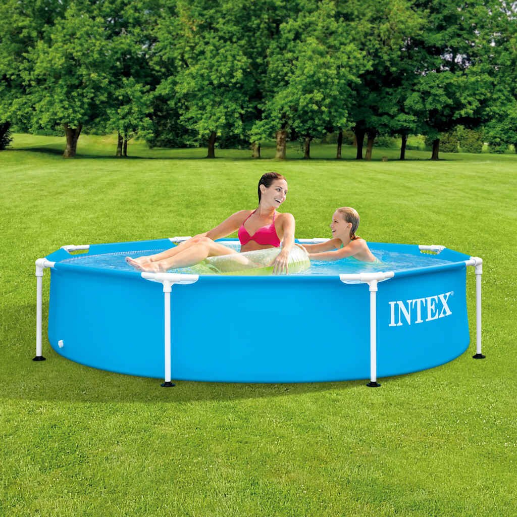 INTEX Басейн с метална рамка 244x51 cм