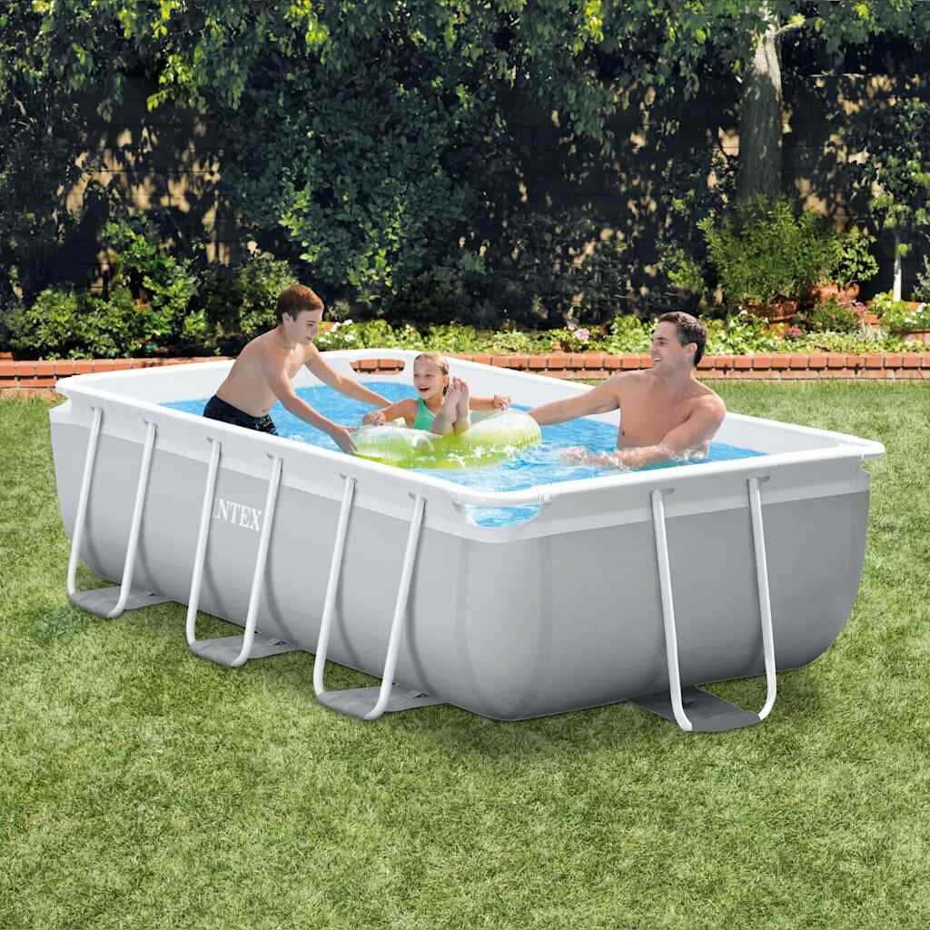 INTEX Комплект плувен басейн Prism Frame правоъгълен 300x175x80 см