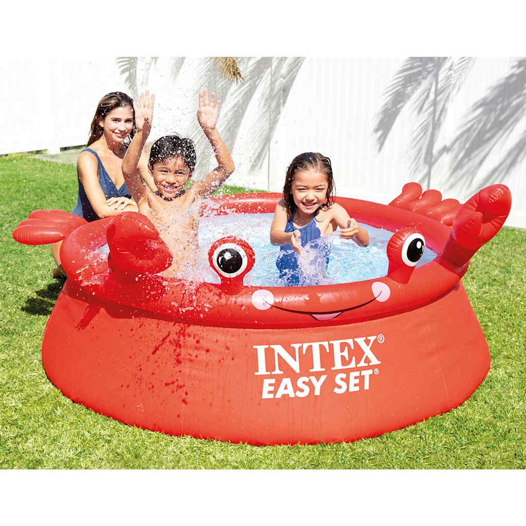 INTEX Надуваем басейн Happy Crab "Easy Set" 183x51 см
