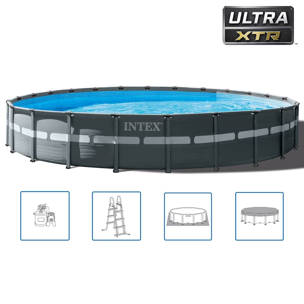 INTEX Ultra XTR Frame Комплект плувен басейн кръгъл 732x132 см 26340GN