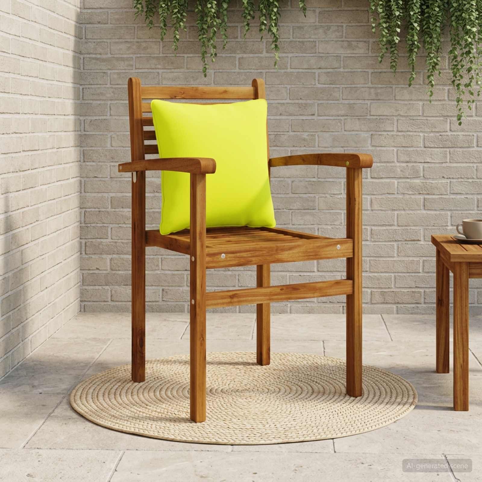 vidaXL 1-частова задна възглавница PUTTEN 100% полиестер Яркозелено.