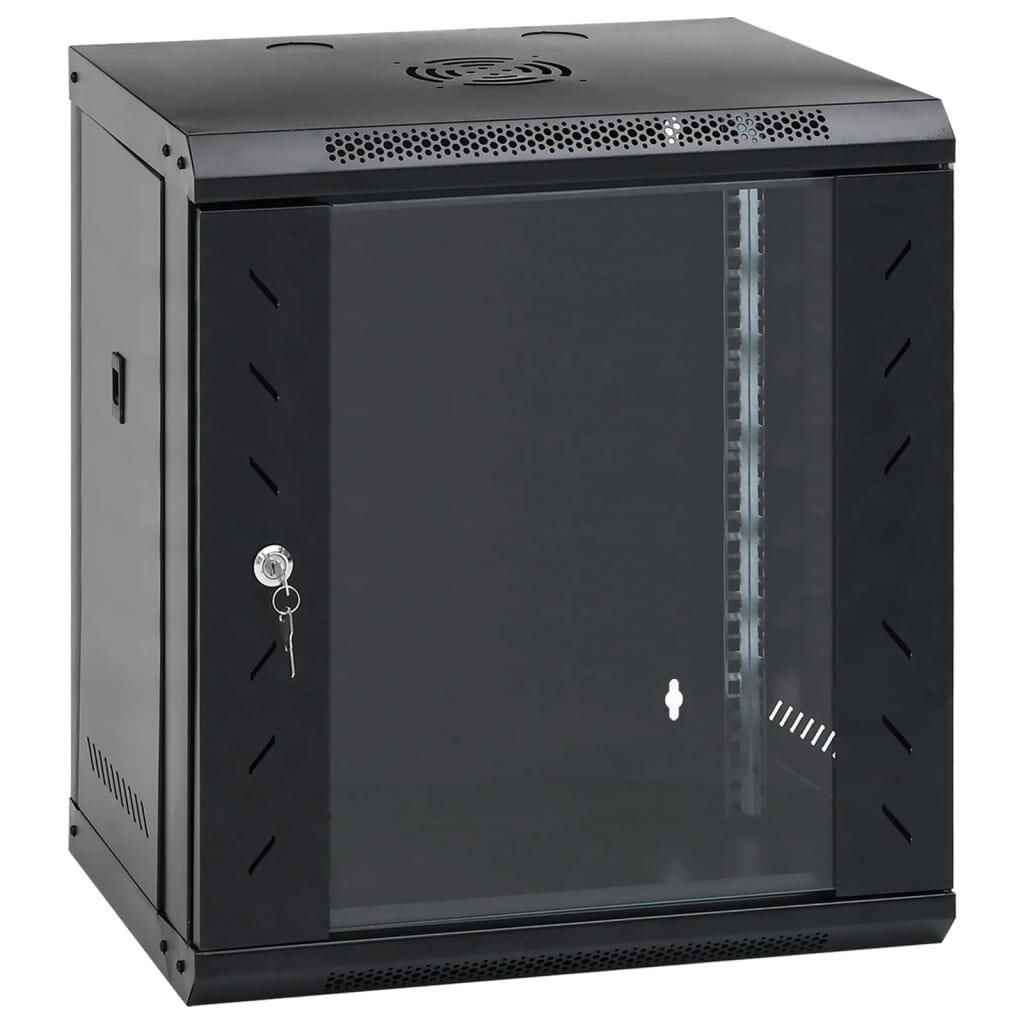 vidaXL 12U сървърен шкаф за стенен монтаж 19" IP20 53x40x60 см
