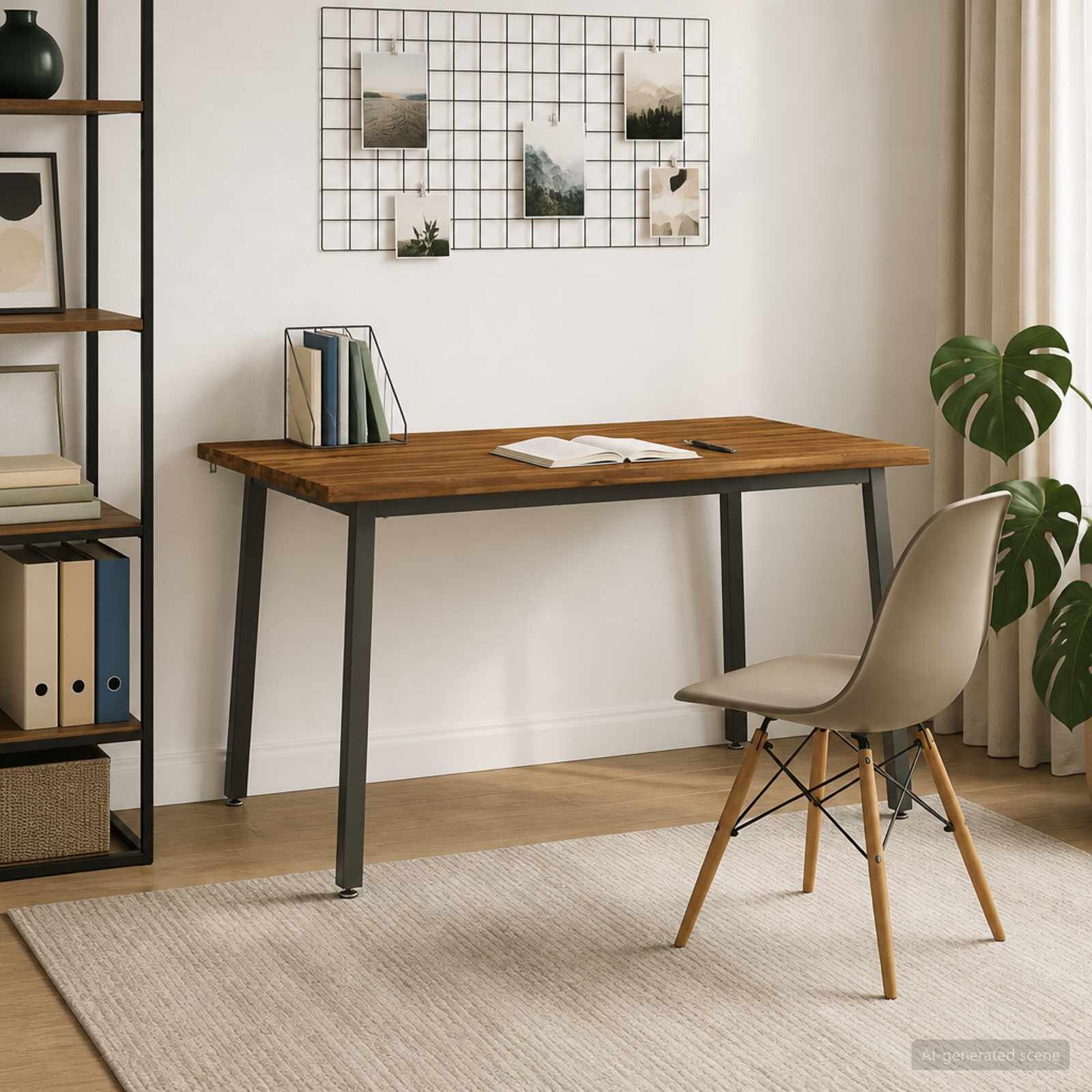 vidaXL 140 x 70 x 75 cm Солидно акациево дърво Естествено и кафяво