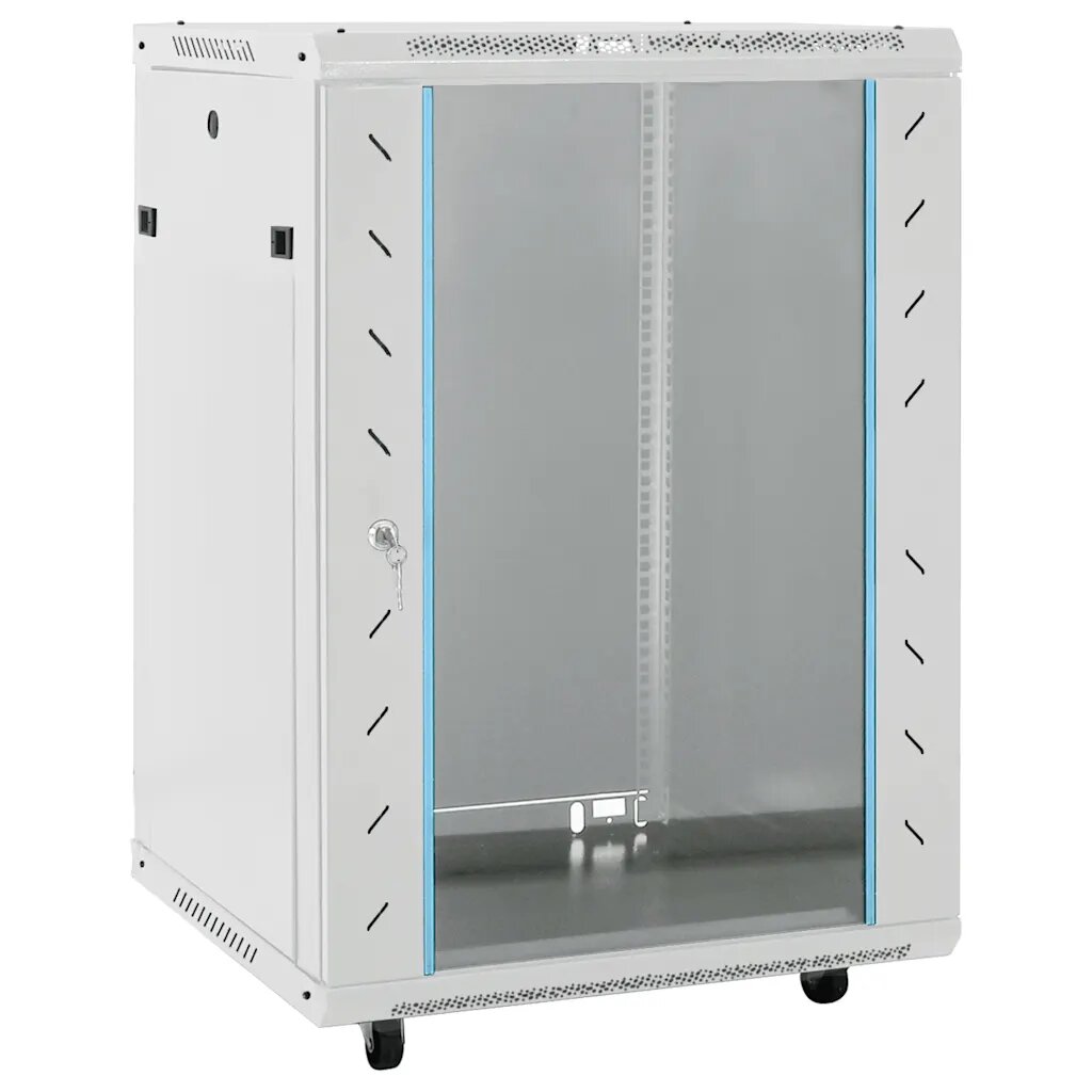 vidaXL 15U Сървърен шкаф с въртящи се крака 19" IP20 60x45x86 см